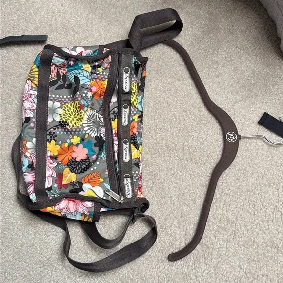 LeSportsac Floral Crossbody Bag - Black and Multicolor - Picture 4 of 6